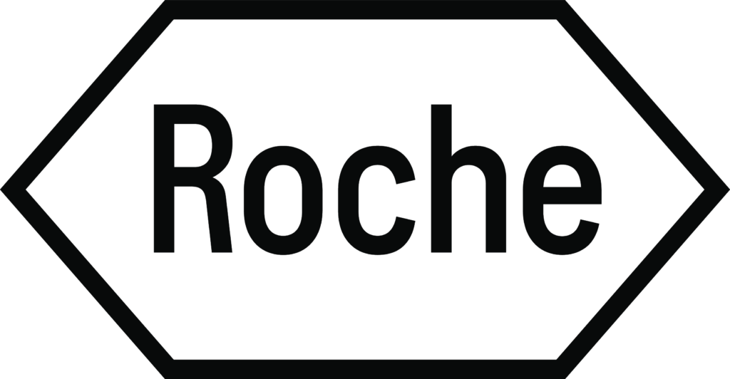 Das Bild zeigt das Logo der Firma Roche mit der Aufschrift Roche
